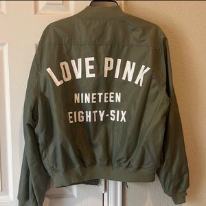 3 Victoria’s Secret leggings and 1 Jacket 1UA Leggings